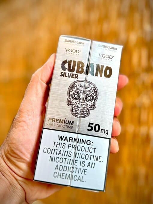 SaltNic Cubano Silver By VGOD e-Liquid 30ml | ڤي جود كوبانو سلفر بريميم ليكويد
