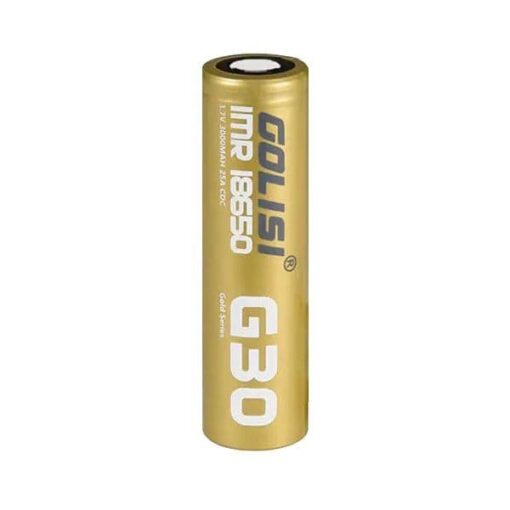 GOLISI G30 18650 3000MAH BATTERY PRICE FOR 1 BATTERY Specifications: ICR 18650 3.7V Li-ion CDR: 25A/MAX: 30A Capacity: 3000mAh