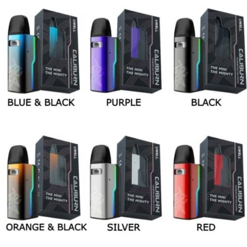 Uwell Caliburn gz2 Pod System Colors