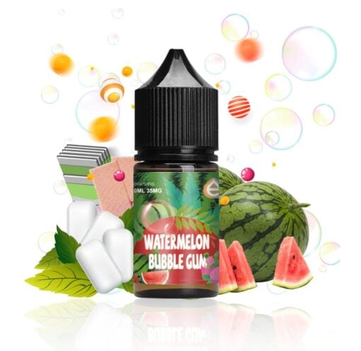 ESSENTIAL WATERMELON BUBBLE GUM SALT NIC. E-LIQUID BY ASMODUS | اسنشيال ليكويد