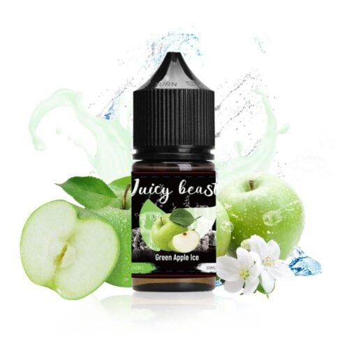 JUICY BEAST GREEN APPLE ICE SALT BY ASMODUS | ليكويد جوسي بيست