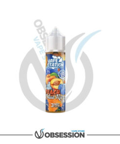 PEACH BLUE RAZZ VAPE STATION SUPER ICE DL E LIQUID | ڤيب ستيشن